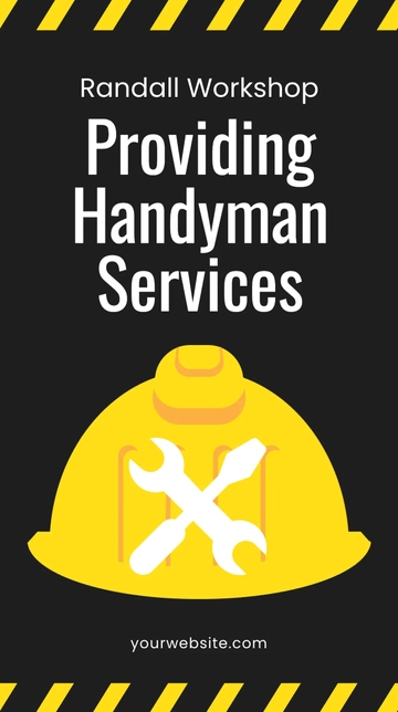 Free Simple Handyman Services Instagram Story Template to Edit Online