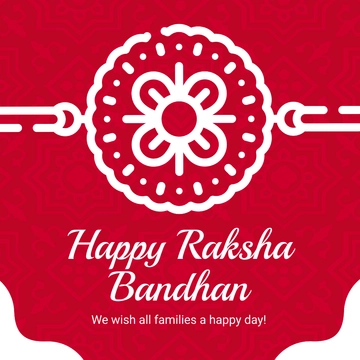 Free Happy Raksha Bandhan Instagram Post Template to Edit Online