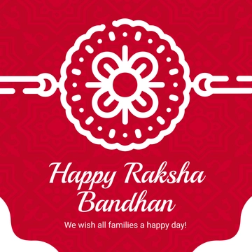 Free Happy Raksha Bandhan Linkedin Post Template to Edit Online