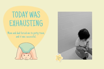 Free Funny Baby Milestone Card Template to Edit Online