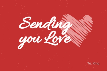 Free Thinking of You Card Template to Edit Online