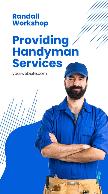Free Professional Handyman Services Whatsapp Post Template to Edit Online
