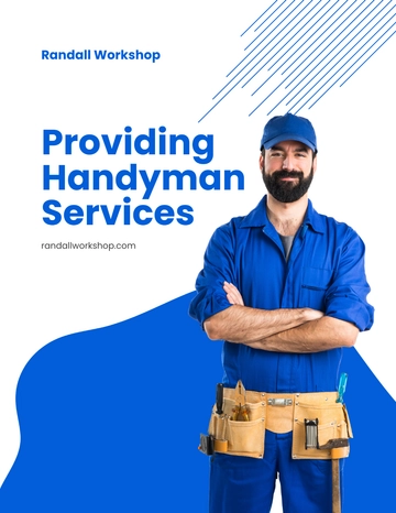 Free Professional Handyman Services Flyer Template to Edit Online