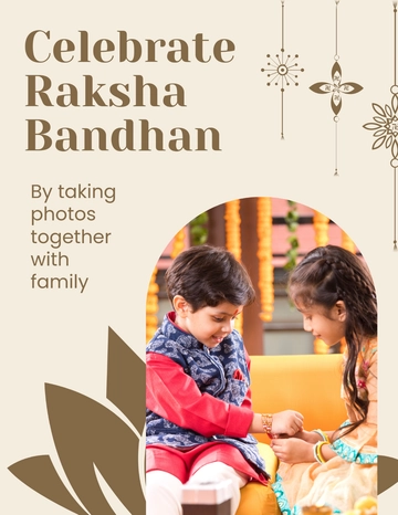 Free Photo Raksha Bandhan Flyer Template to Edit Online
