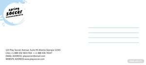 Soccer Envelope Template