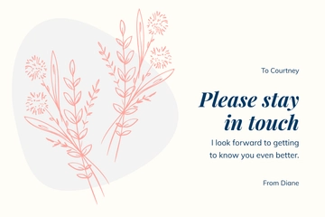 Free Lets Stay In Touch Card Template to Edit Online Free Lets Stay In Touch Card Template to Edit Online