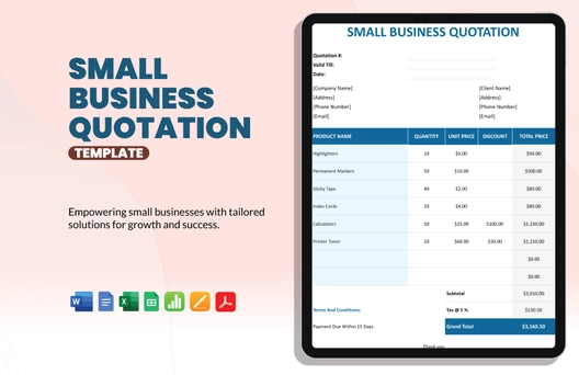 Small Business Quotation Template