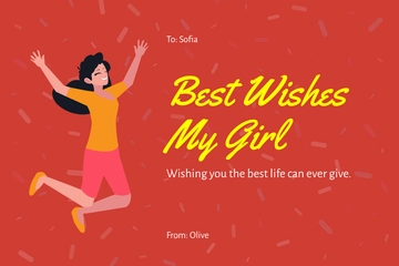 Free Best Friend Birthday Card Template to Edit Online