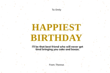 Free Girl Best Friend Birthday Card Template to Edit Online