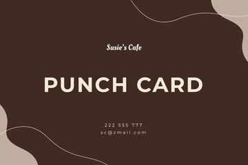 Free Business Punch Card Template to Edit Online