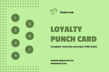 Free Punch Card Template to Edit Online