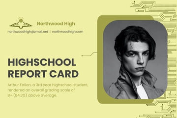 Free Homeschool Highschool Report Card Template to Edit Online