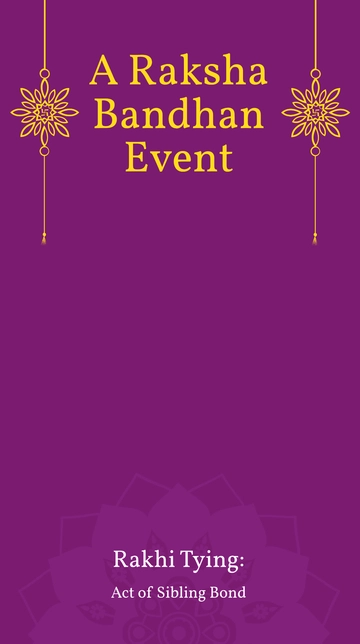 Free Raksha Bandhan Event Snapchat Geofilter Template to Edit Online