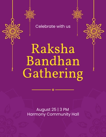 Free Raksha Bandhan Event Flyer Template to Edit Online