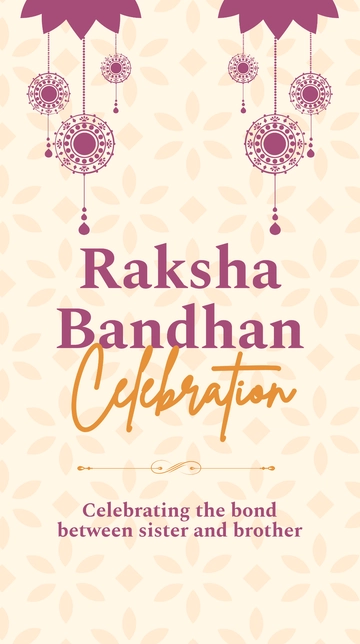 Free Modern Raksha Bandhan Instagram Story Template to Edit Online
