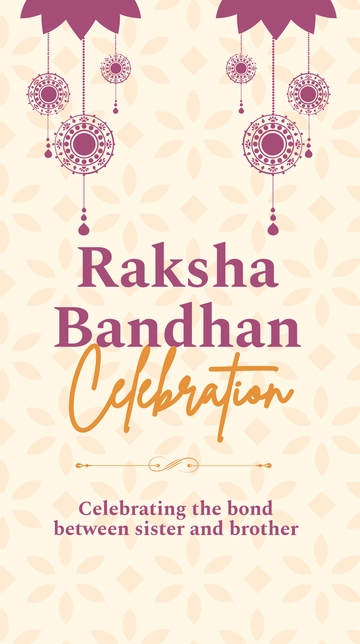 Free Modern Raksha Bandhan Whatsapp Post Template to Edit Online