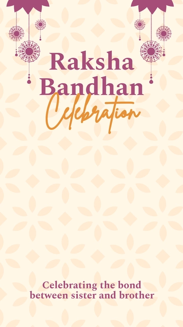 Free Modern Raksha Bandhan Snapchat Geofilter Template to Edit Online