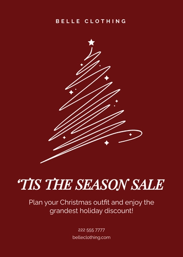 Free Holiday Retail Postcard Template to Edit Online