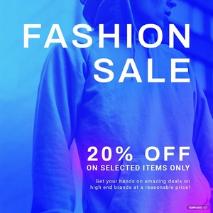 Fashion Sale Discounts Instagram Post Template