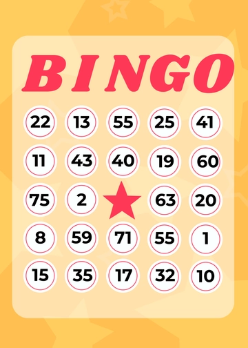 Free Bingo Card Template to Edit Online