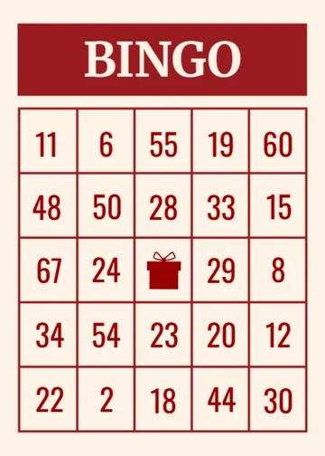 Free Holiday Bingo Card Template to Edit Online