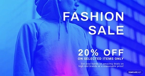 Fashion Sale Discounts LinkedIn Blog Post Template