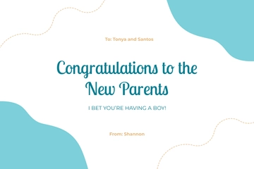 Free Printable Baby Prediction Card Template to Edit Online