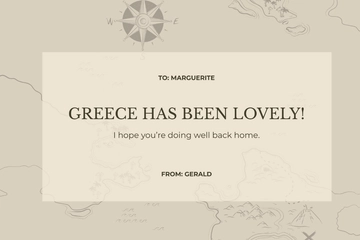 Free Vintage Travel Postcard Template to Edit Online