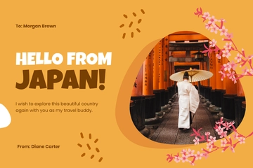 Free Creative Travel Postcard Template to Edit Online