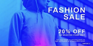Fashion Sale Discounts Twitter Post Template