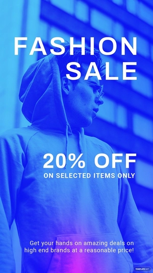 Fashion Sale Discounts Whatsapp Post Template