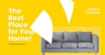 Free Modern Furniture Facebook Post Template to Edit Online