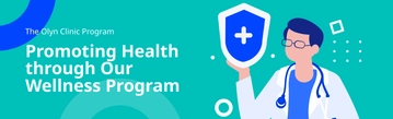 Free Health LinkedIn Career Cover Photo Template to Edit Online