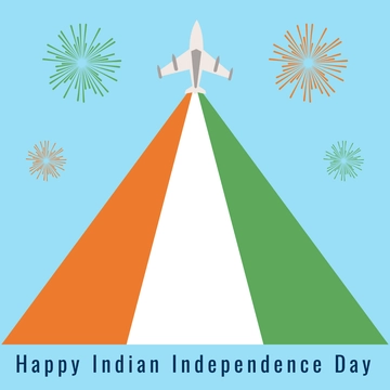 Free Happy Independence Day Greetings Clipart Template to Edit Online