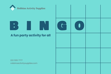 Free Sample Bingo Card Template to Edit Online
