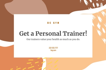 Free Personal Training Postcard Template to Edit Online