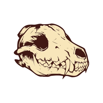 Free Wolf Skull clipart Template to Edit Online