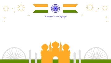 Free Transparent India Independence Day Background Template to Edit Online
