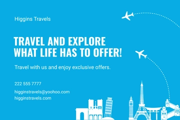 Free Travel Adventure Postcard Template to Edit Online
