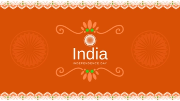 Free India Independence Day Pattern Background Template to Edit Online