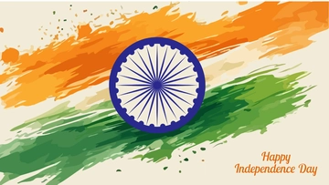Free Watercolor India Independence Day Background Template to Edit Online