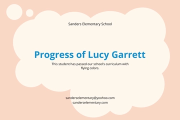 Free Modern Homeschool Report Card Template to Edit Online