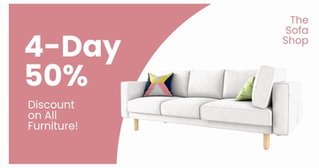 Free Furniture Sale Promotion Facebook Post Template to Edit Online
