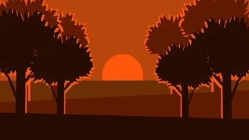 Free Sunset Forest Background Template to Edit Online