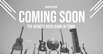 Free Band Coming Soon Facebook Post Template to Edit Online