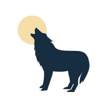 Free Lone Wolf clipart Template to Edit Online