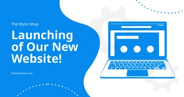 Free Website Coming Soon Facebook Post Template to Edit Online