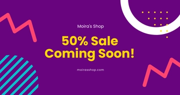 Free Sale Coming Soon Facebook Post Template to Edit Online