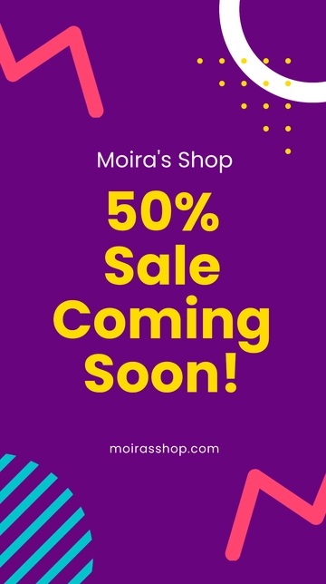 Free Sale Coming Soon Instagram Story Template to Edit Online