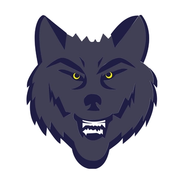Free Snarling Wolf clipart Template to Edit Online